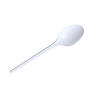 Ложка кофейная пластиковая одноразовая белая 200 шт (40 упаковок) 49032