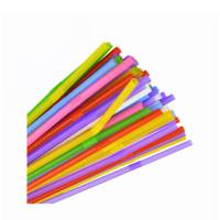 Соломка Асорті кольорова з вигином 200 шт