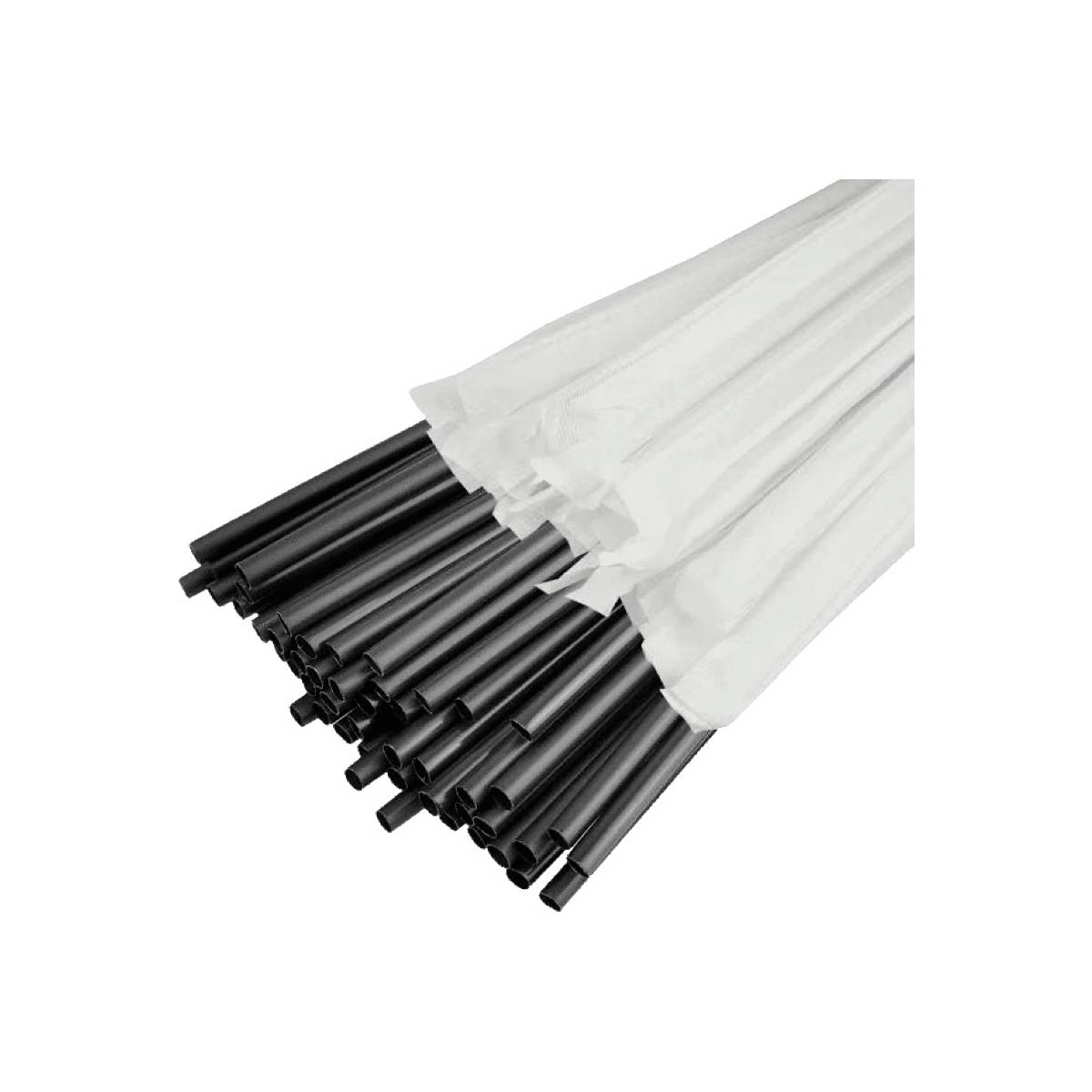 Соломка в індивідуальній упаковці чорна без...