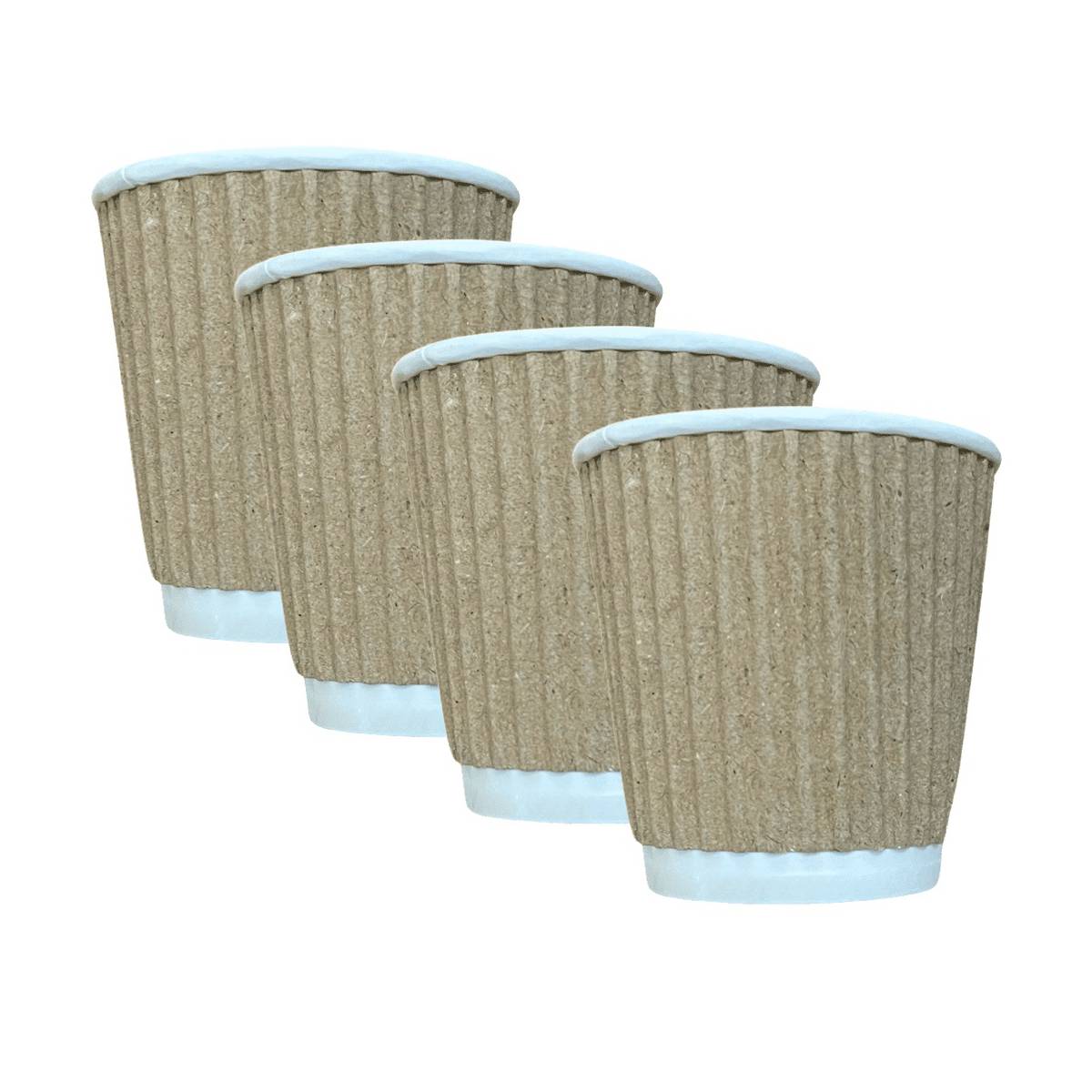 Стакан паперовий гофрований коричневий 25 шт...