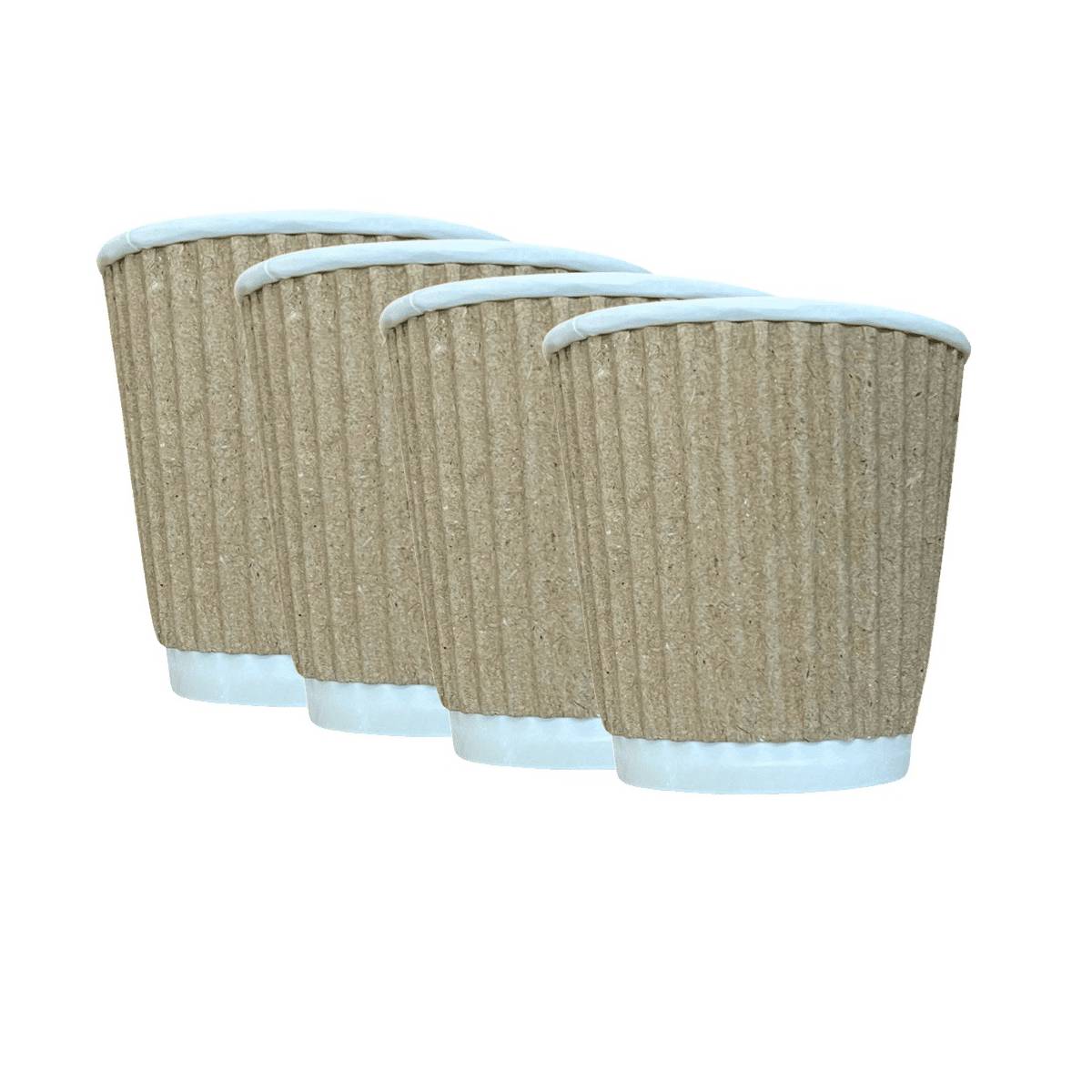 Стакан паперовий гофрований коричневий 25 шт...