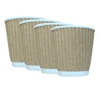 Стакан паперовий гофрований коричневий 25 шт (40 упаковки)