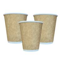 Стакан паперовий крафт подвійний 50 шт (30 упаковки)