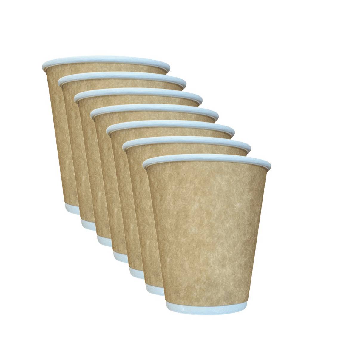 Стакан бумажный крафт двойной 50 шт (30 упаковок)