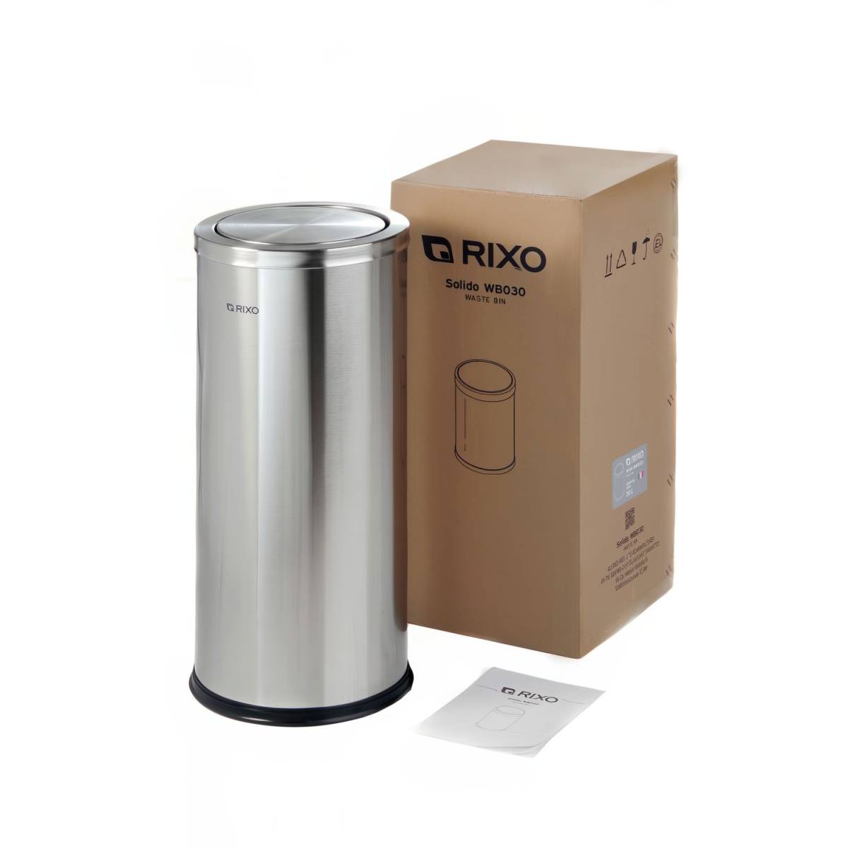 Урна для сміття з поворотною кришкою Rixo Solido WB030S WB030S Rixo