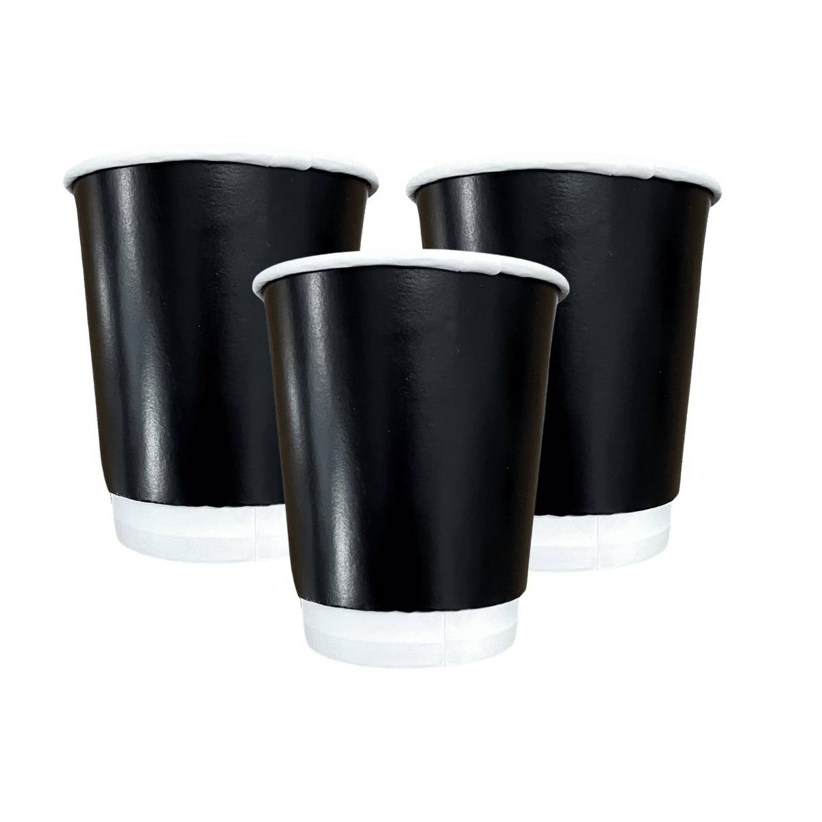 Стакан бумажный ФМД черный двойной/ 25 шт (25...