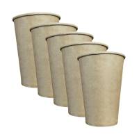 Стакан бумажный ФМД 340 мл крафт 50 шт (25 упаковок)