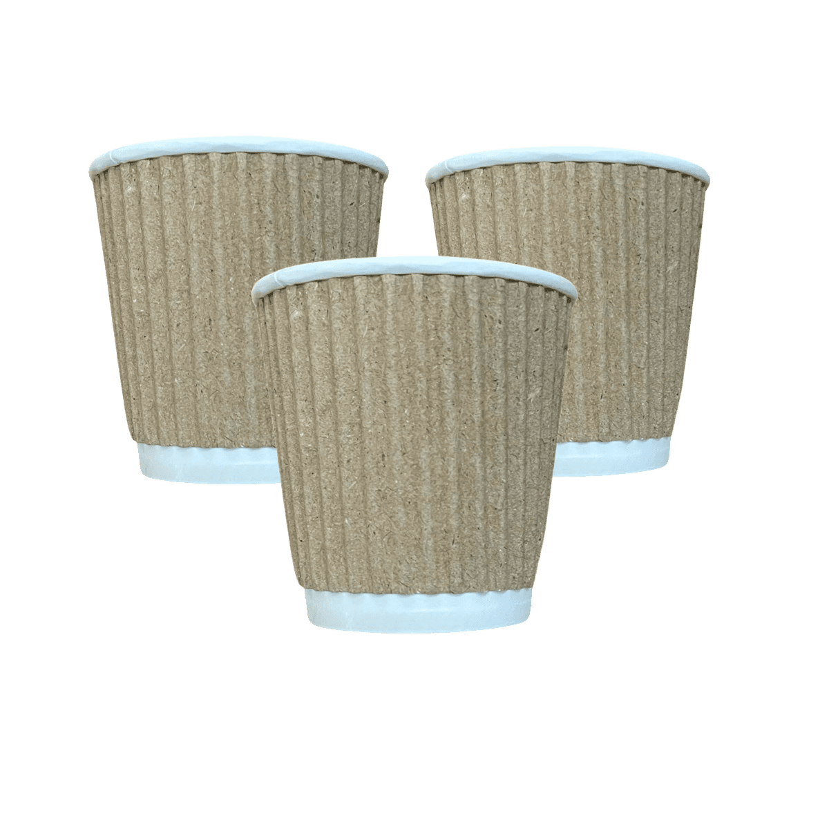 Стакан паперовий гофрований 350 мл коричневий...