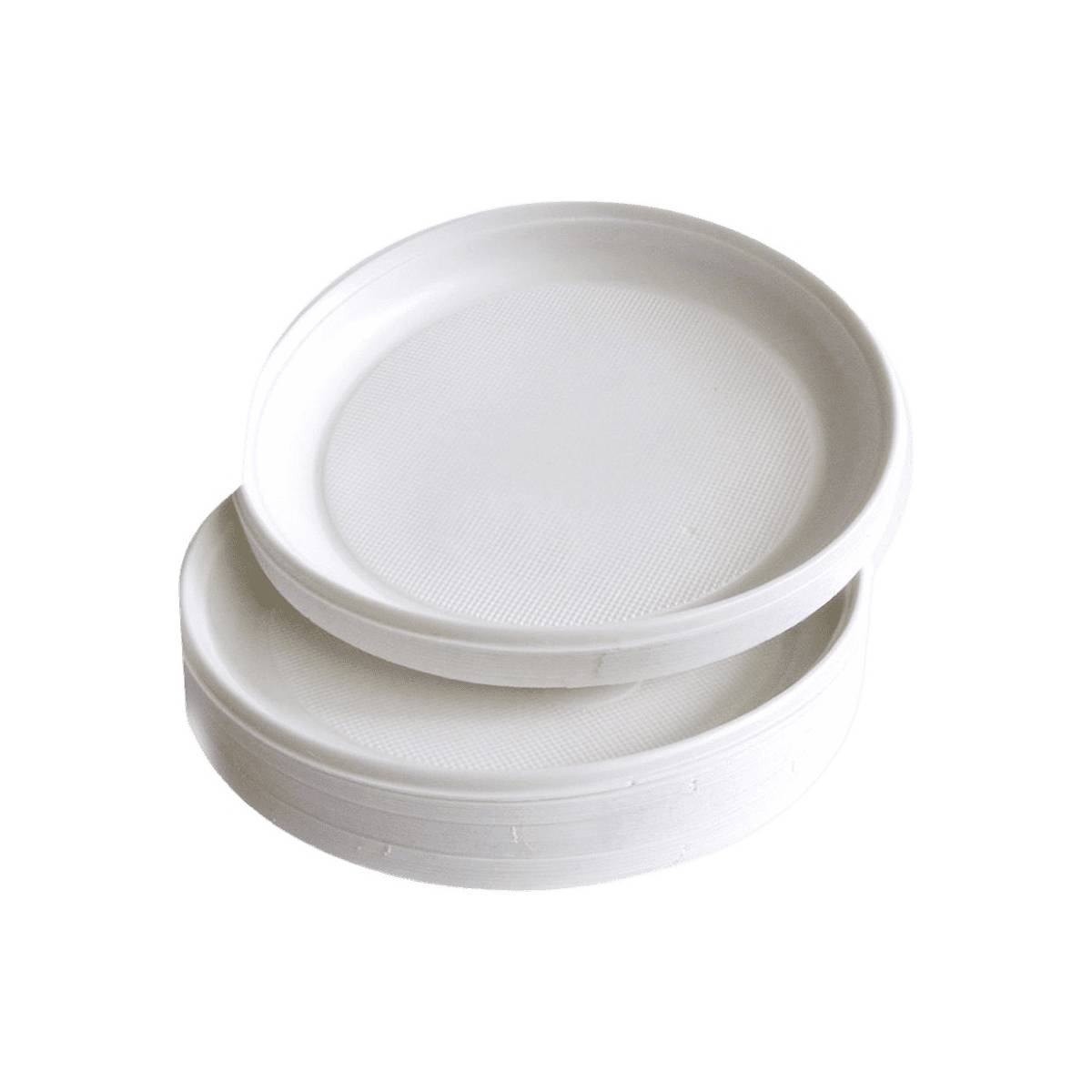 Тарелка пластиковая одноразовая белая 100 шт...