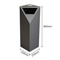 Урна пепельница напольная из нержавеющей стали с гальваническим покрытием