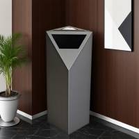 Урна попільничка підлогова з нержавіючої сталі з гальванічним покриттям