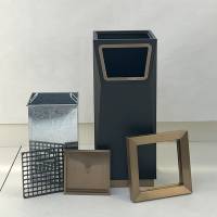 Урна пепельница напольная, гальваническое покрытие и глазурь