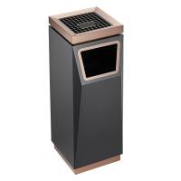 Урна попільничка підлогова, гальванічне покриття та глазур