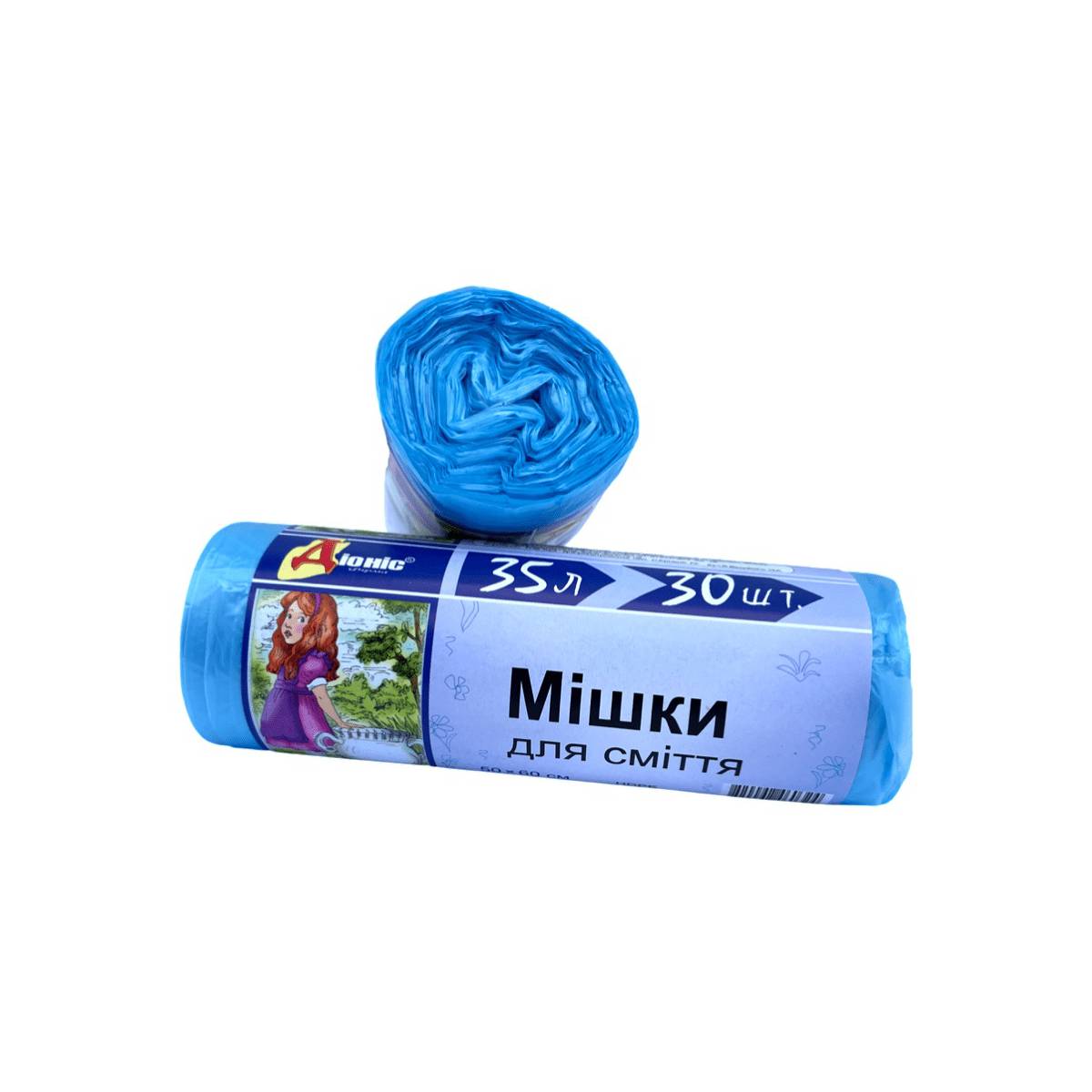 Мусорные пакеты Діоніс синие 35 л 30 шт (100...
