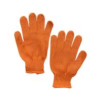 Перчатки Корона 5612 ПВХ оранжевые (6 нитей 200 пар/уп)