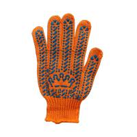 Рукавички Корона 5612 ПВХ помаранчеві (6 ниток 200 пар/уп)