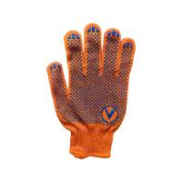 Рукавички 8412 ПВХ 4 нитки помаранчеві (250 пар/уп)