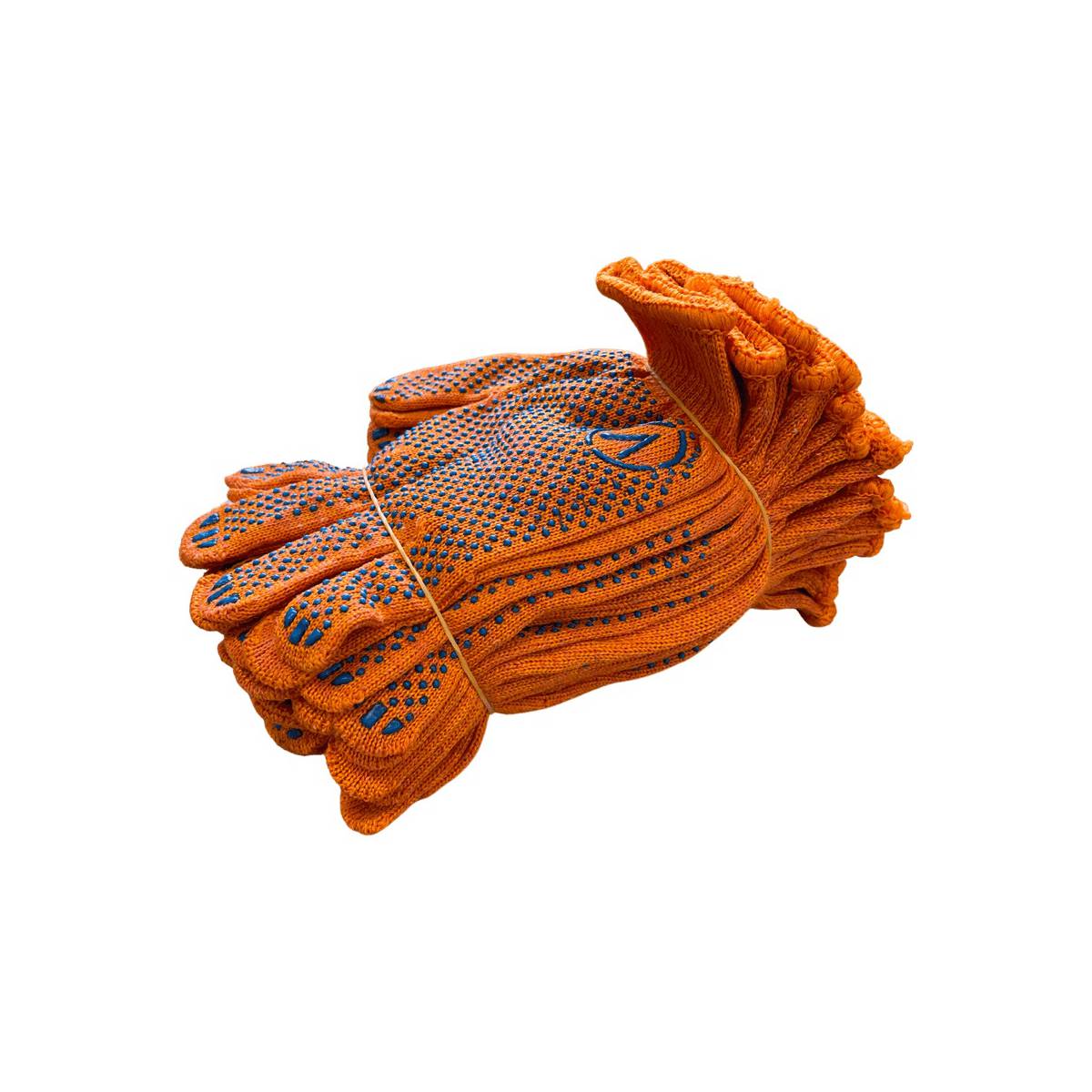 Рукавички 8412 ПВХ 4 нитки помаранчеві (250...