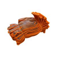 Перчатки 8412 ПВХ оранжевые 4 нитки (250 пар/уп)