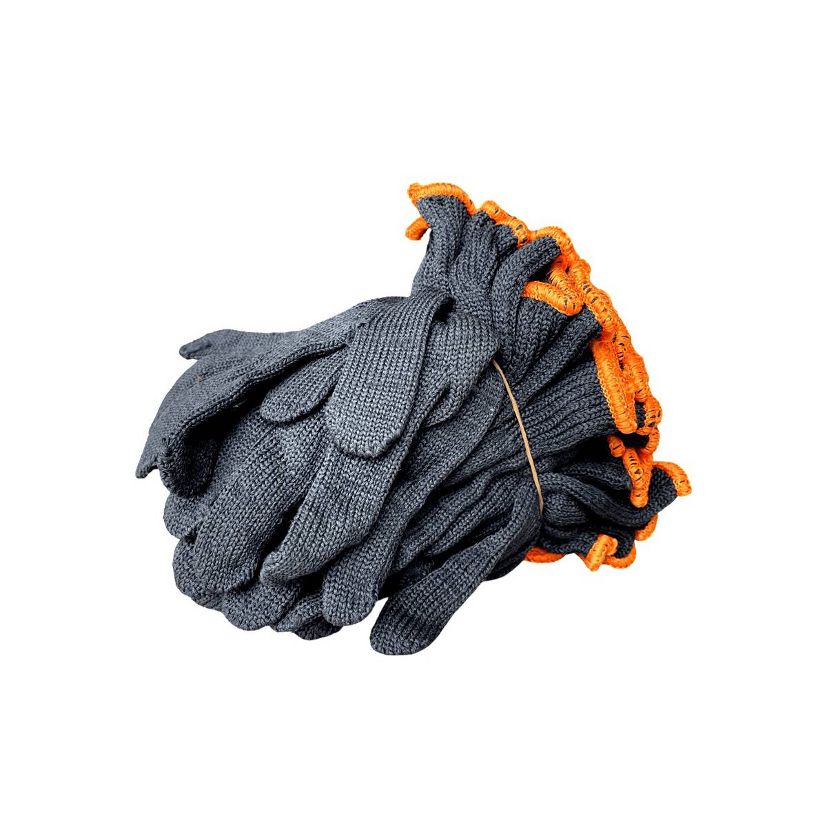 Перчатки 8601 без ПВХ 6 нитей черные (200 пар/уп)