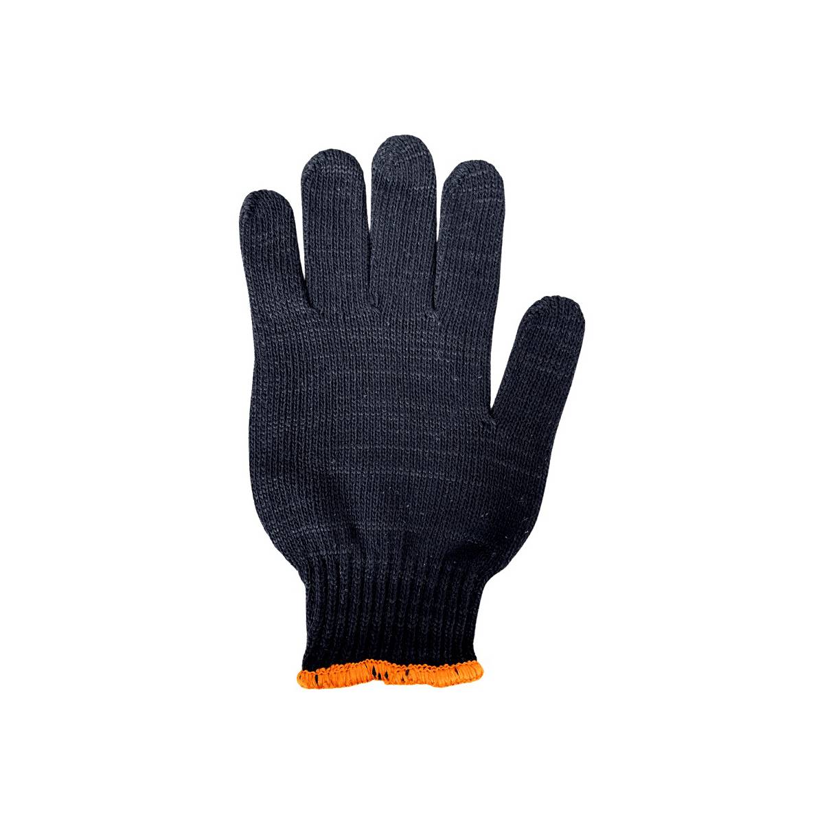 Перчатки 8611 ПВХ 6 нитей черные (200 пар/уп)