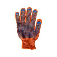 Перчатки 8612 ПВХ 6 оранжевых нитей (200 пар/уп)
