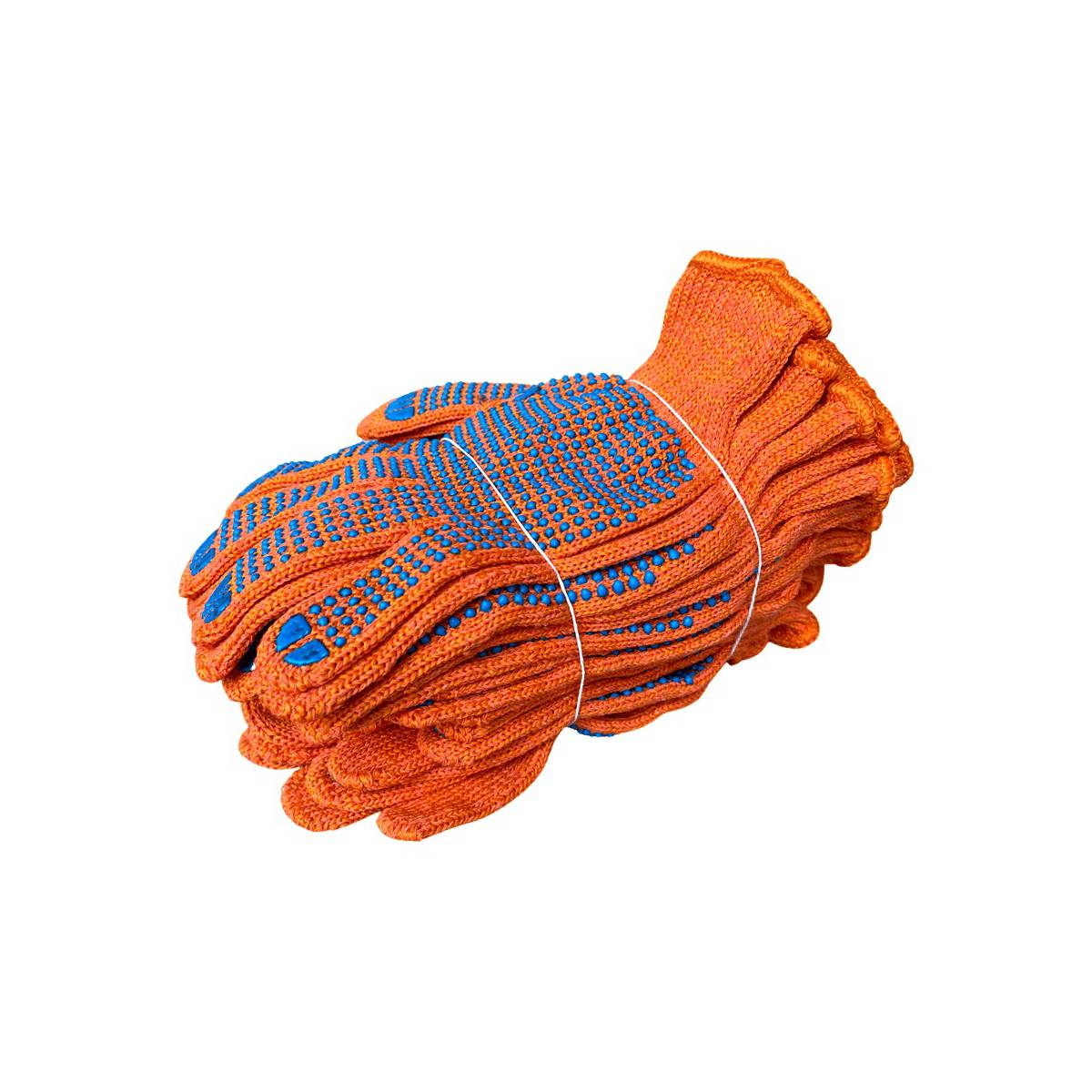 Рукавички 8612 ПВХ 6 ниток помаранчеві (200...