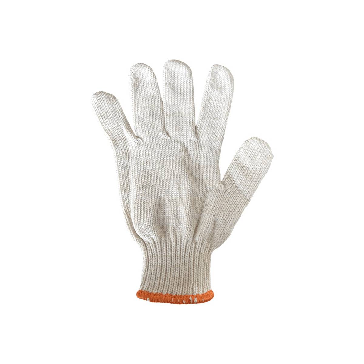 Рукавички 8700 без ПВХ 7 ниток білі (200 пар/уп)