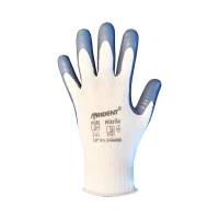 Рукавички 13 клас поліестер покриті нітрилом 1/2 сірі TRIDENT розмір 8 (120 пар/уп)