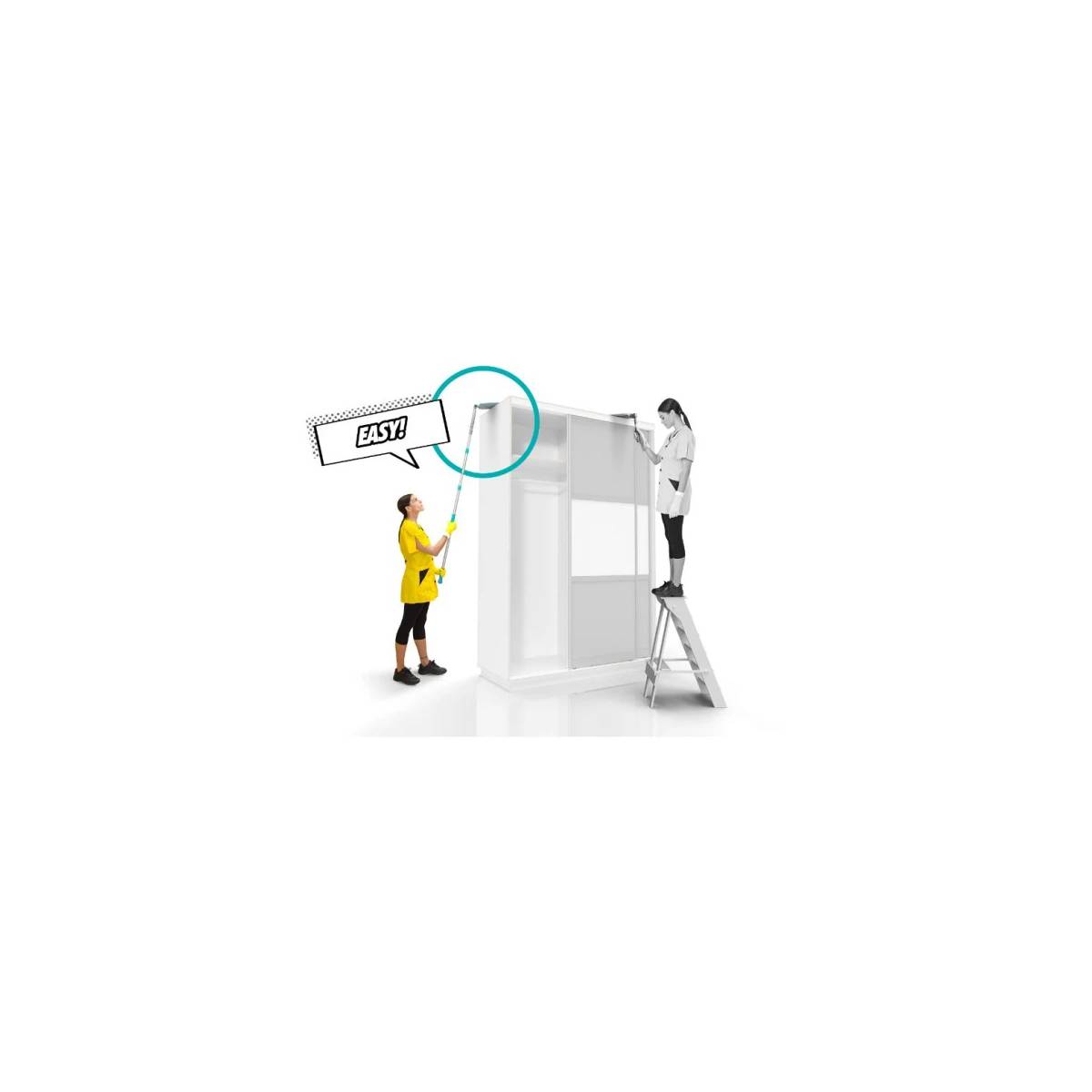 Рукоятка 6м алюминиевая телескопическая из 3-х...