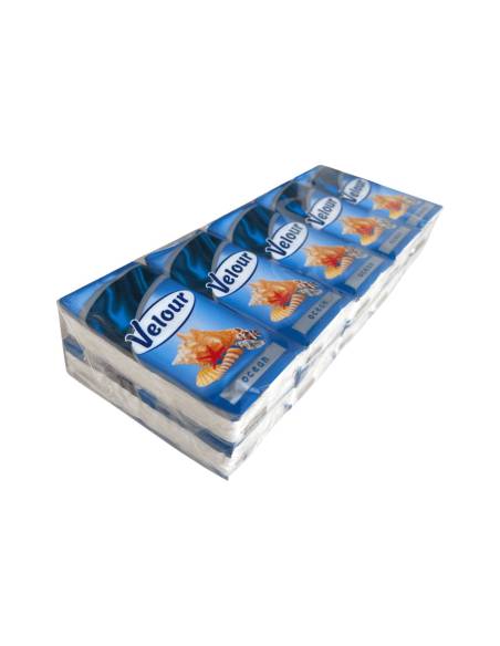 Носовые платки VELOUR Океан 1 слой (350шт)