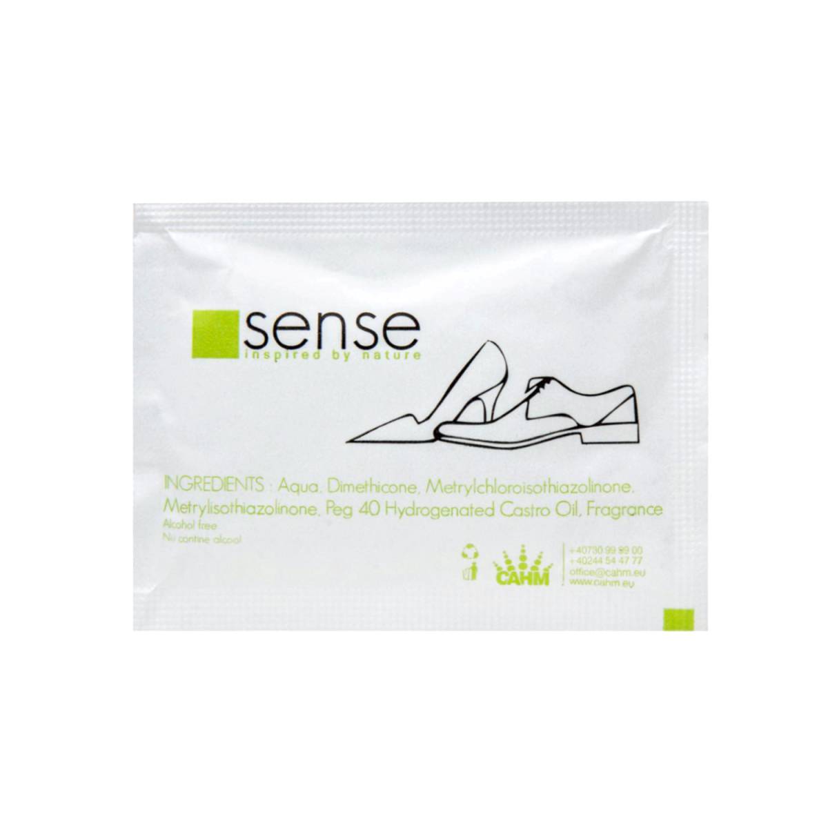 Влажная салфетка для обуви Sense одноразовая 30080 CAHM