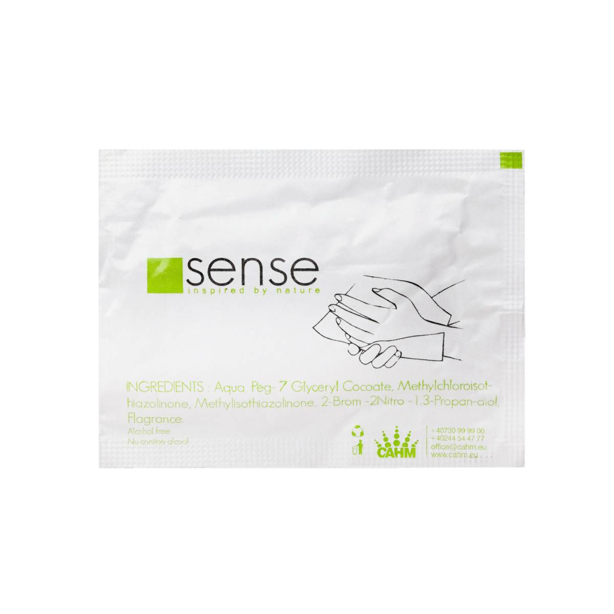 Влажная салфетка Sense для лица и рук одноразовая 30083 CAHM