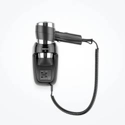 Фен настінний Valera Action Super Plus 1600 Shaver Black з розеткою для електробритви 542.06/044.05 Black Valera