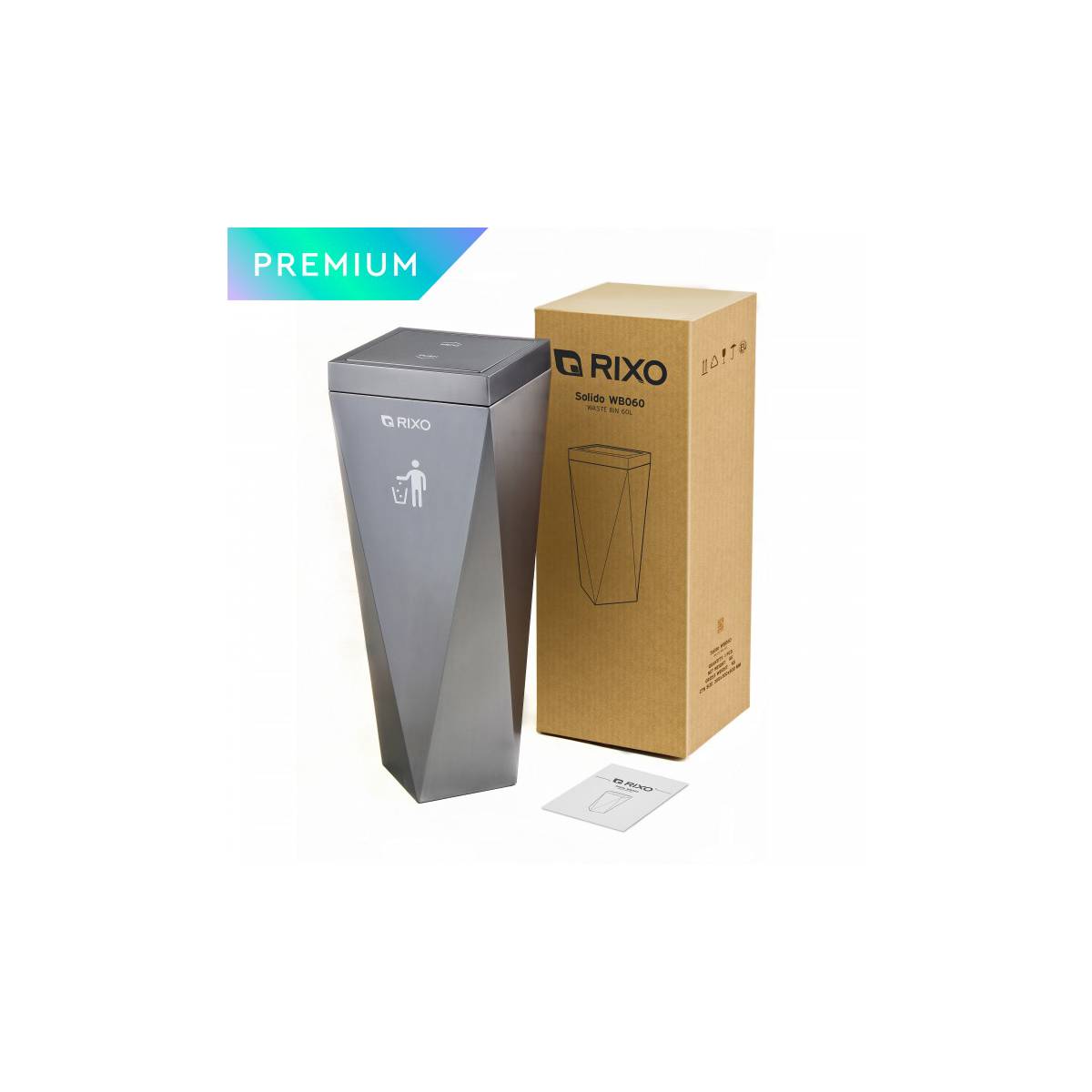 Кошик для сміття з поворотною кришкою Rixo...