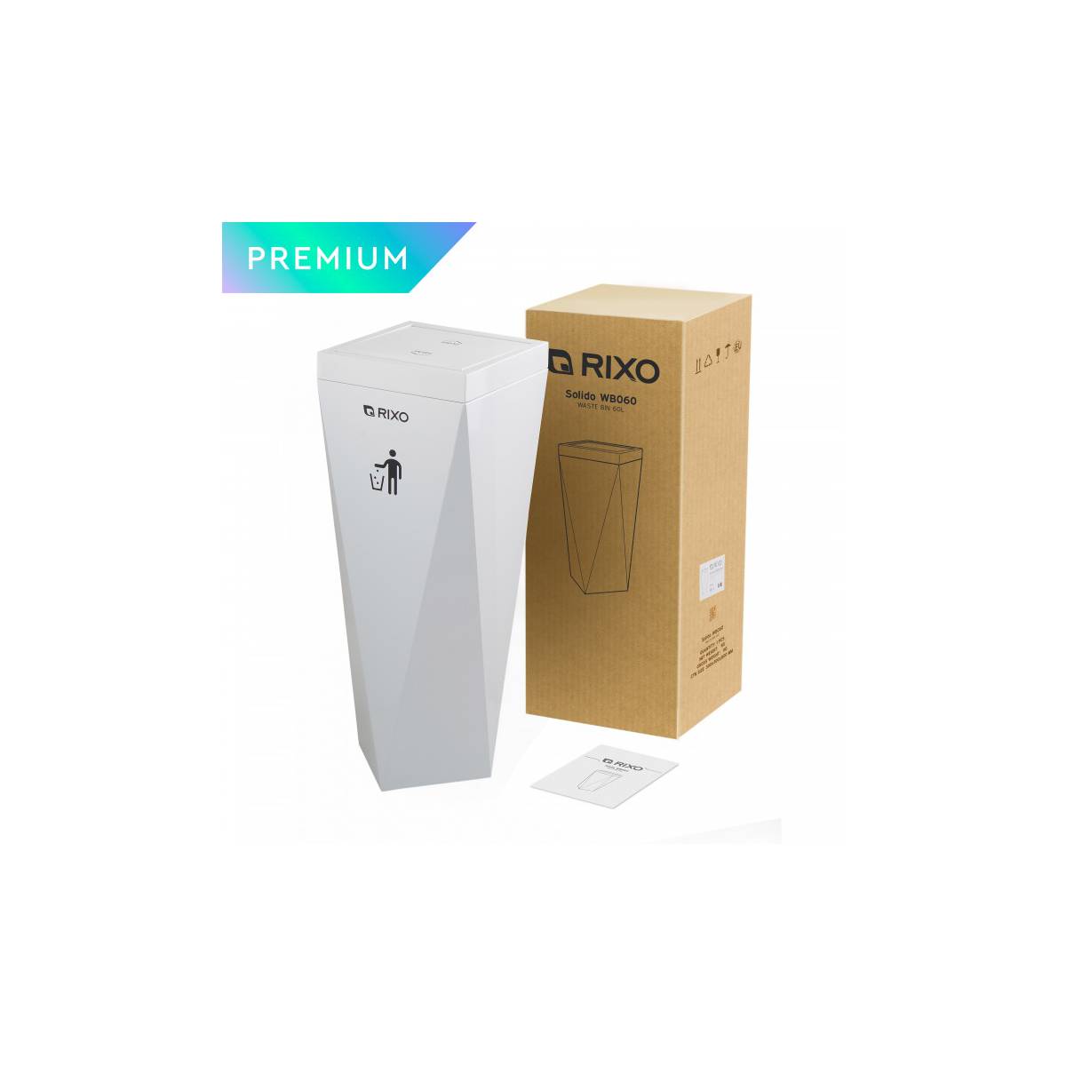 Корзина для мусора с поворотной крышкой Rixo...