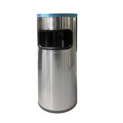 Урна-пепельница цилиндрическая с решеткой, нержавеющая сталь HS-B97B HSG 2