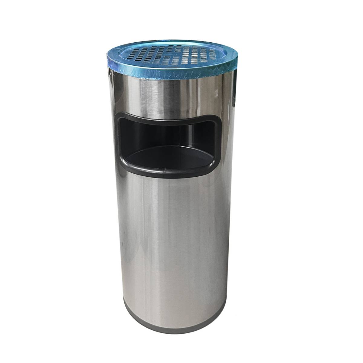 Урна-пепельница цилиндрическая с решеткой, нержавеющая сталь HS-B97B HSG