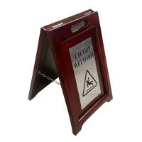 Табличка "Caution Wet Floor", каучукове дерево HS-P21