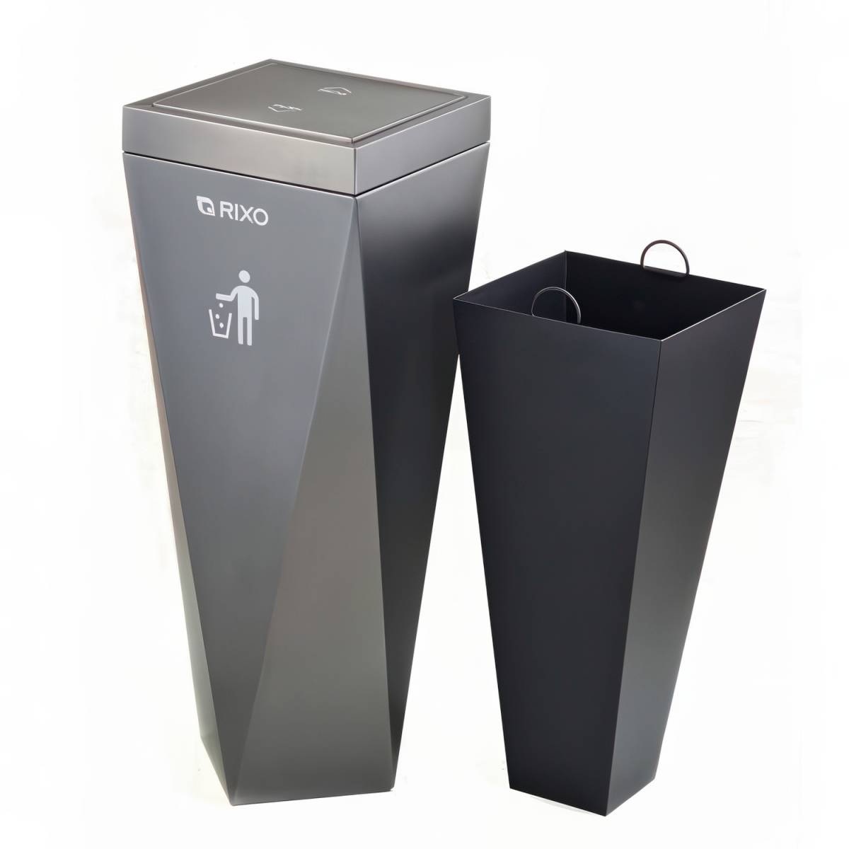 Кошик для сміття з поворотною кришкою Rixo Solido WB060G WB060G Rixo