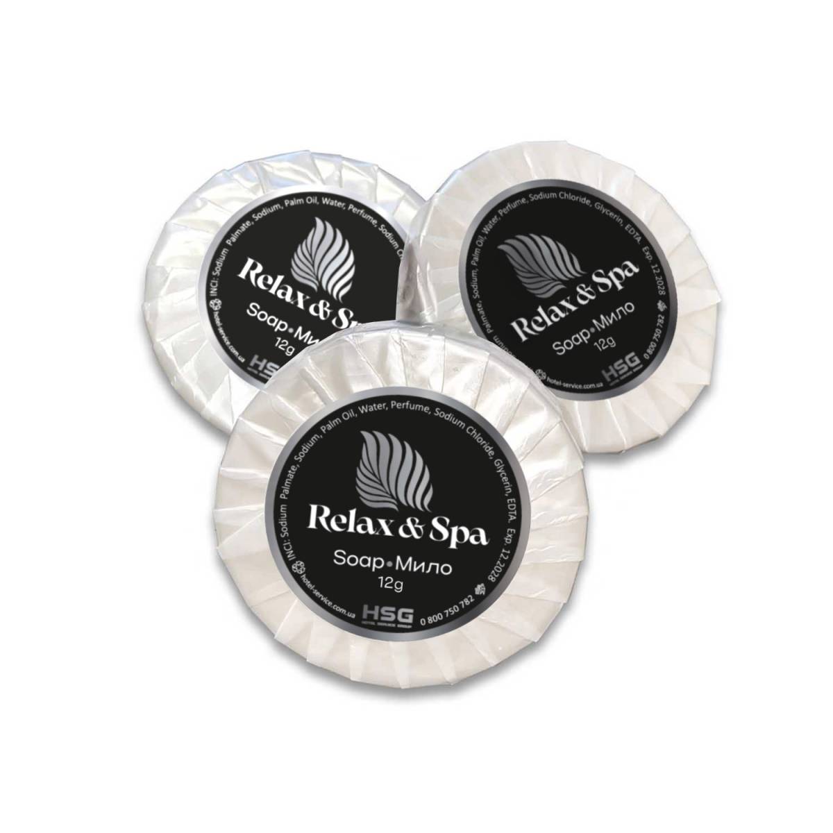 Мило готельне 12 гр Relax&SPA 100 шт. комплект