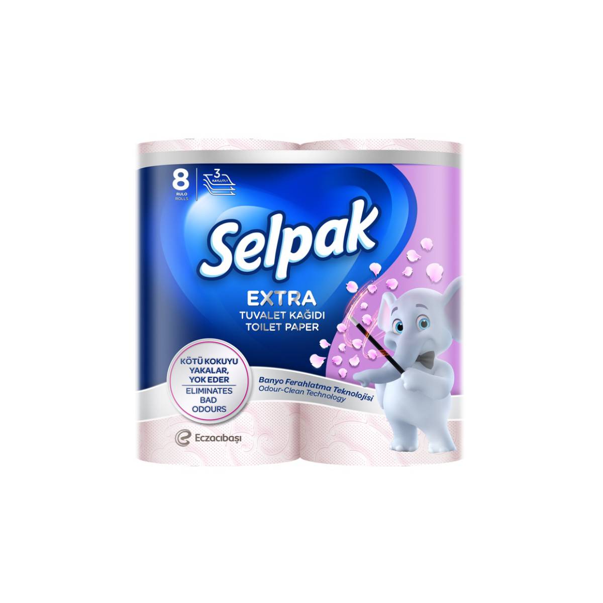 SELPAK Extra туалетная бумага 8шт (6уп/ящ)