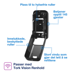 Диспенсер Tork для туалетной бумаги без втулки на 2 рулона (Т7) 2