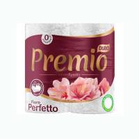 Папір туалетний целюлозний на гільзі “Диво Premio Fiore Perfetto” (Упаковка 4 рулони)