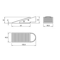 Гумовий стопор для дверей 155525