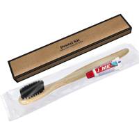 Зубной набор Kraft, деревянная щетка и паста 5 гр.