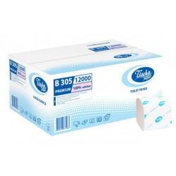 Туалетная бумага в пачке BASIC (ящик/40 пачек по 300 листов) В305 Tischa Papier