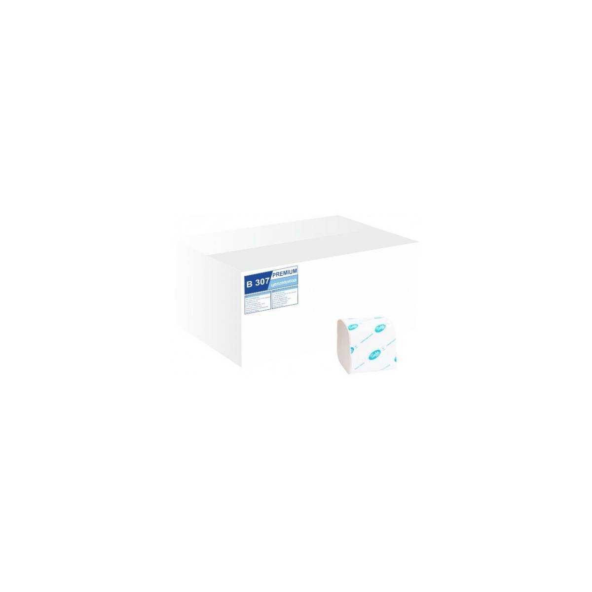 Туалетний папір у пачці BASIC (ящик/40 пачок по 250 листків) B307 Tischa Papier
