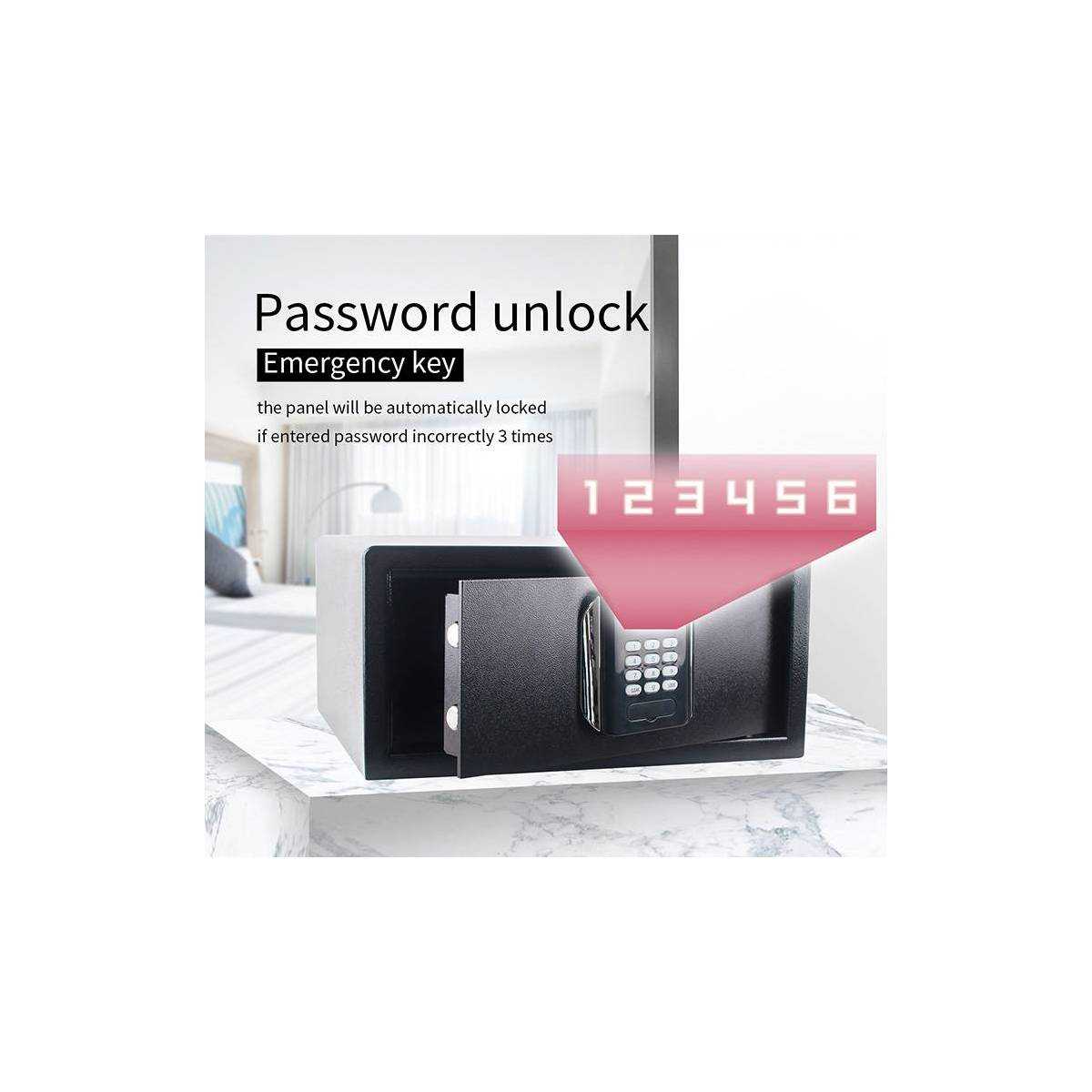 Сейф меблевий електронний E2042MJ, Сейф готельний E2042MJ HSG