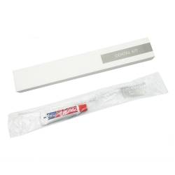 Зубний набір, щітка 18 см та паста 5 гр в картонній коробці M-DK5 HSG